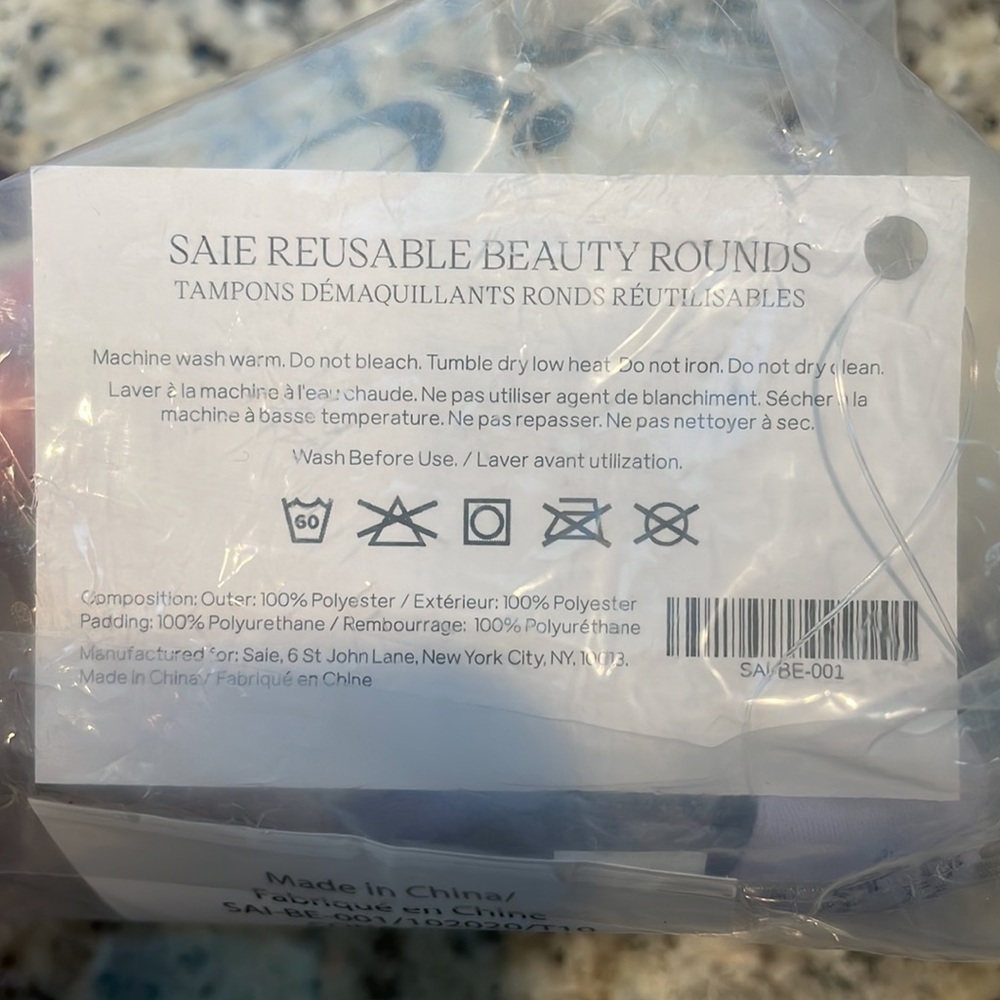 Saie Reusable Beauty Rounds For Skin Care Or Makeup - 3 Pack - Picture 6 of 7